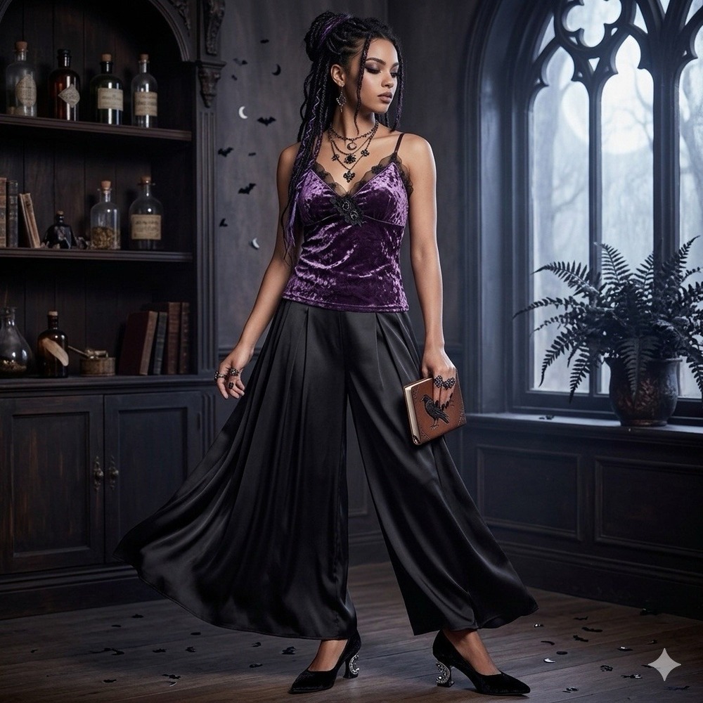 Intuitions Top L Crushed Velvet Babydoll Coquette Feminine Romantic